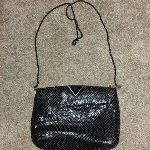 Warren Reed vintage black metal mesh handbag purse